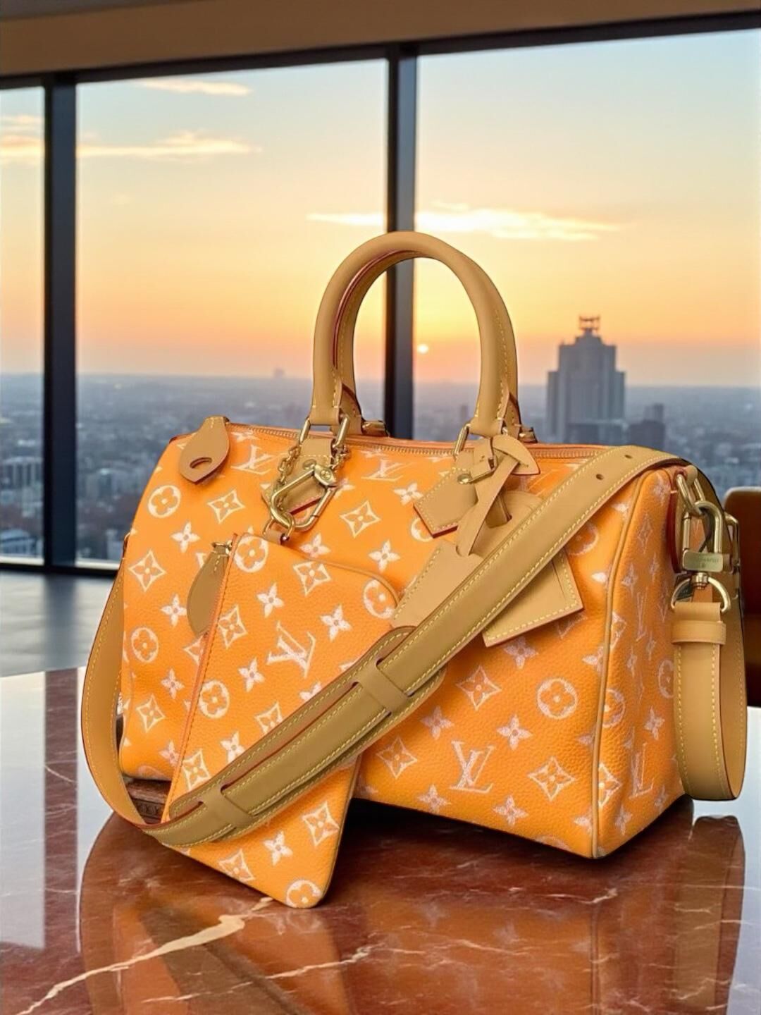 LV Speedy P9 奶油橘包