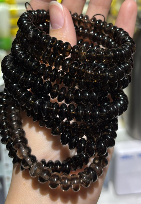 251001 - G59 茶水晶算盤珠手串