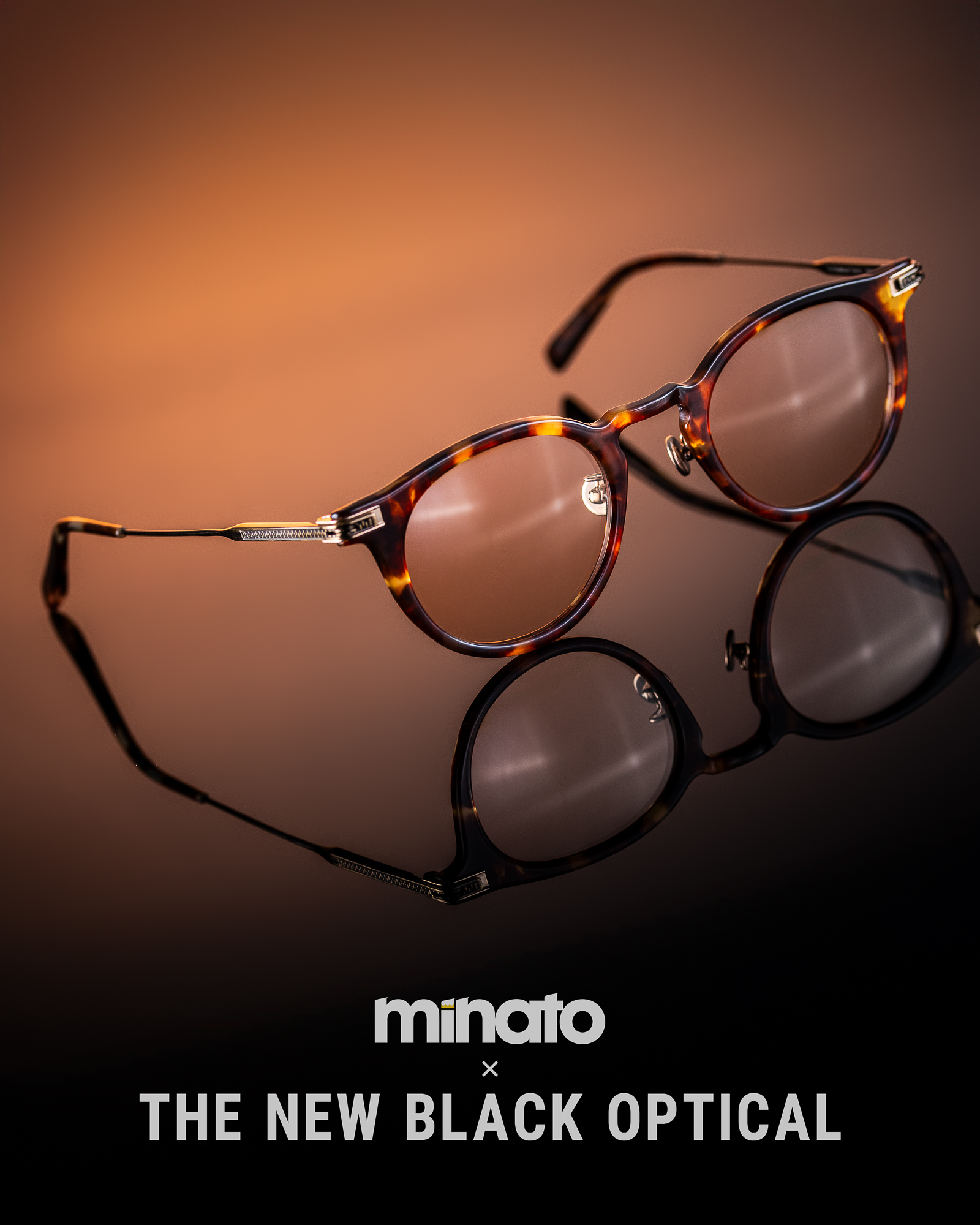 【 Minato X The New Black Optical 】 Filton X Minato X The New Black Optical 「A1 」 Classic Demi 原祖玳瑁色