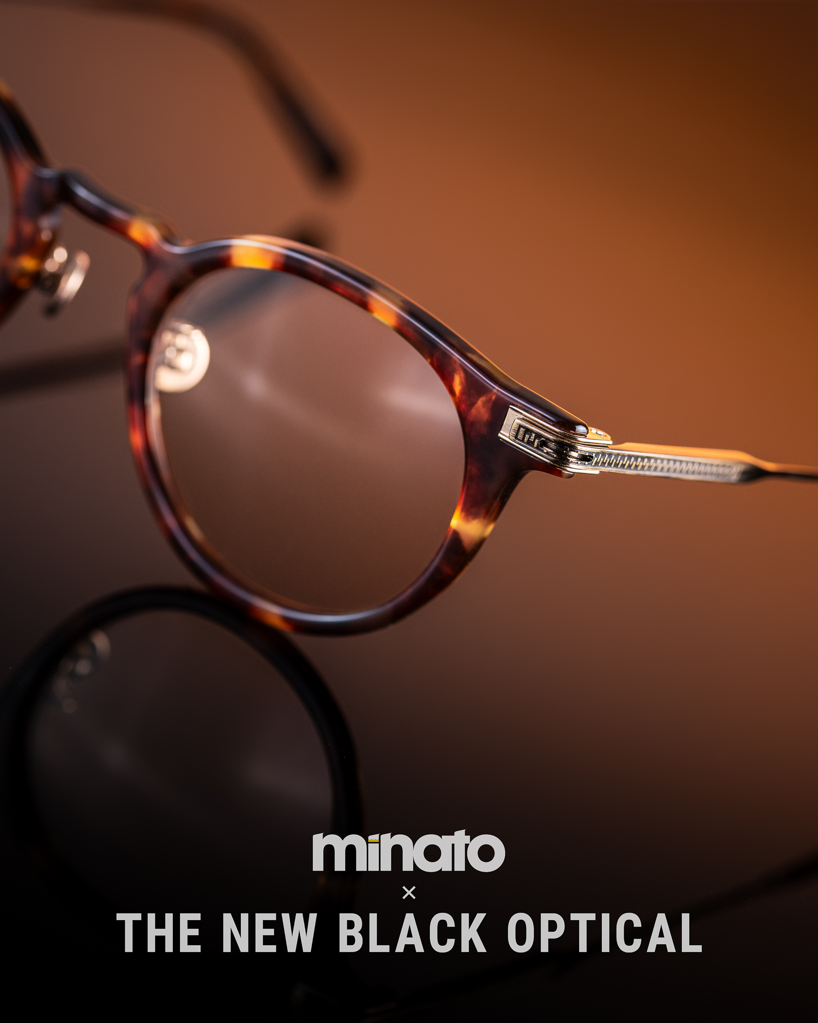 【 Minato X The New Black Optical 】 Filton X Minato X The New Black Optical 「A1 」 Classic Demi 原祖玳瑁色