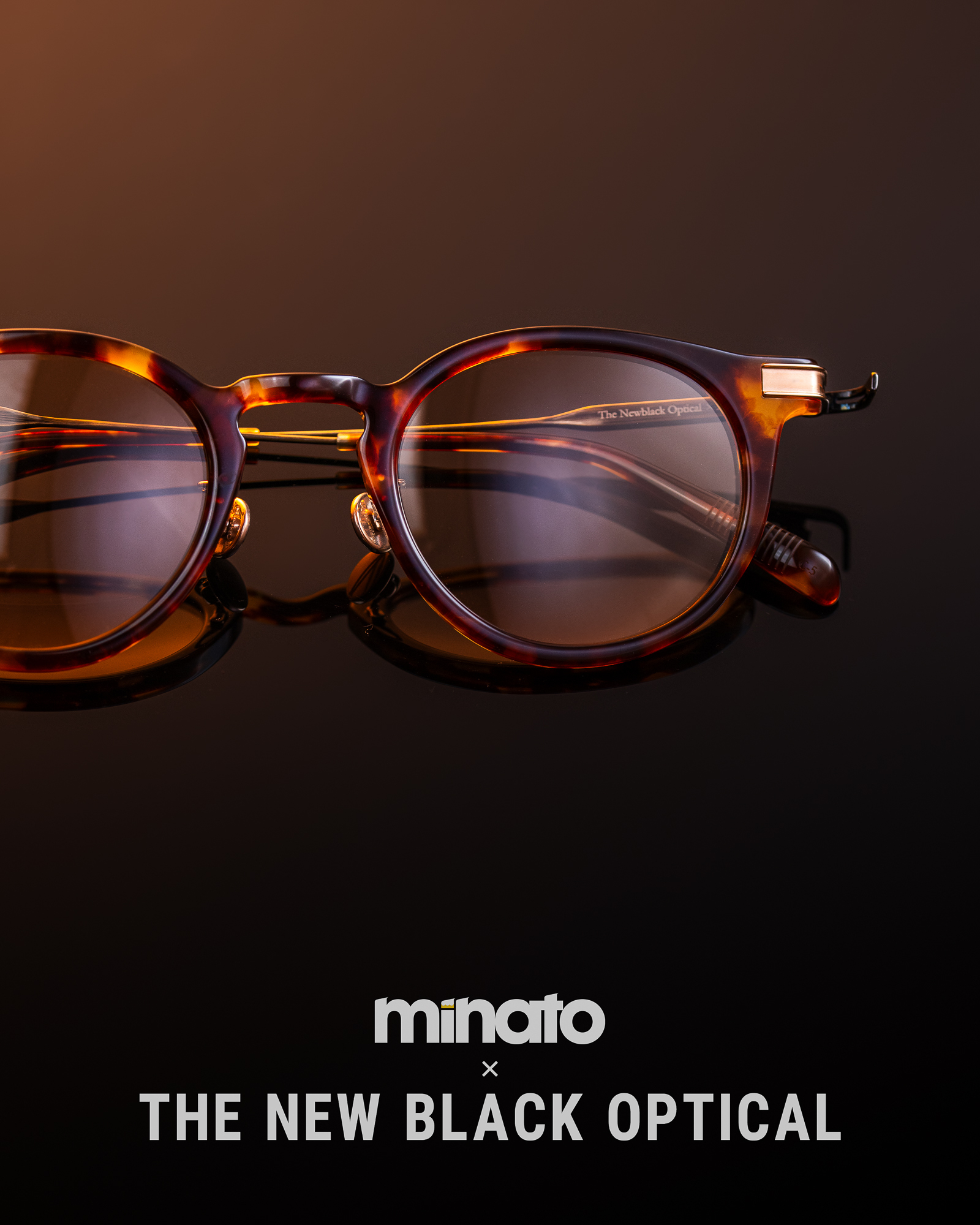 【 Minato X The New Black Optical 】 Filton X Minato X The New Black Optical 「A1 」 Classic Demi 原祖玳瑁色