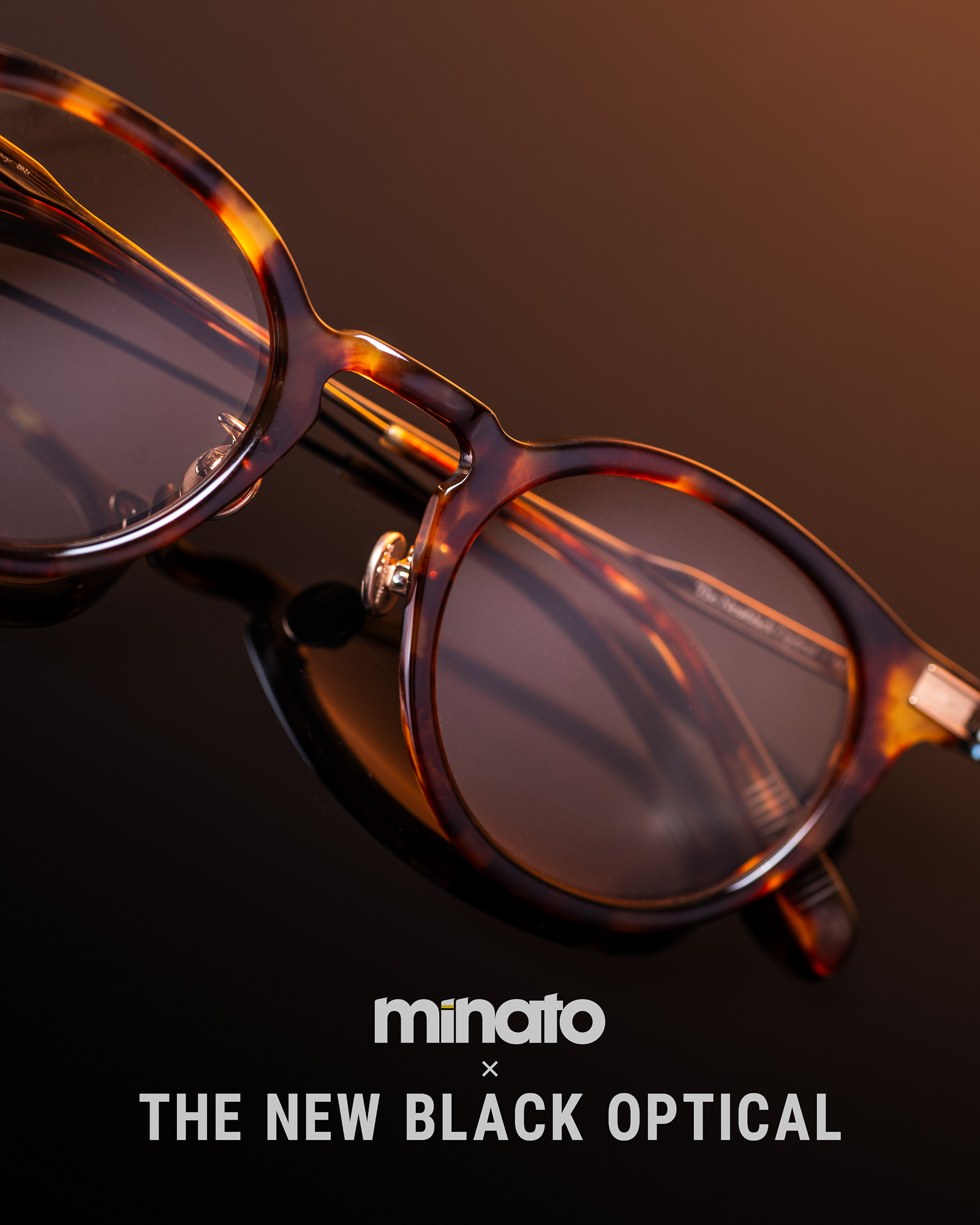 【 Minato X The New Black Optical 】 Filton X Minato X The New Black Optical 「A1 」 Classic Demi 原祖玳瑁色
