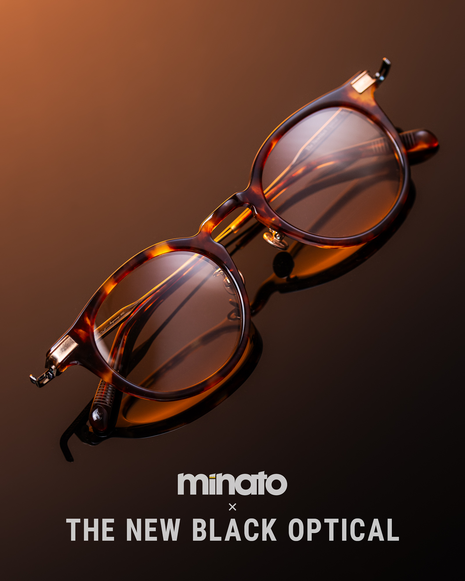 【 Minato X The New Black Optical 】 Filton X Minato X The New Black Optical 「A1 」 Classic Demi 原祖玳瑁色