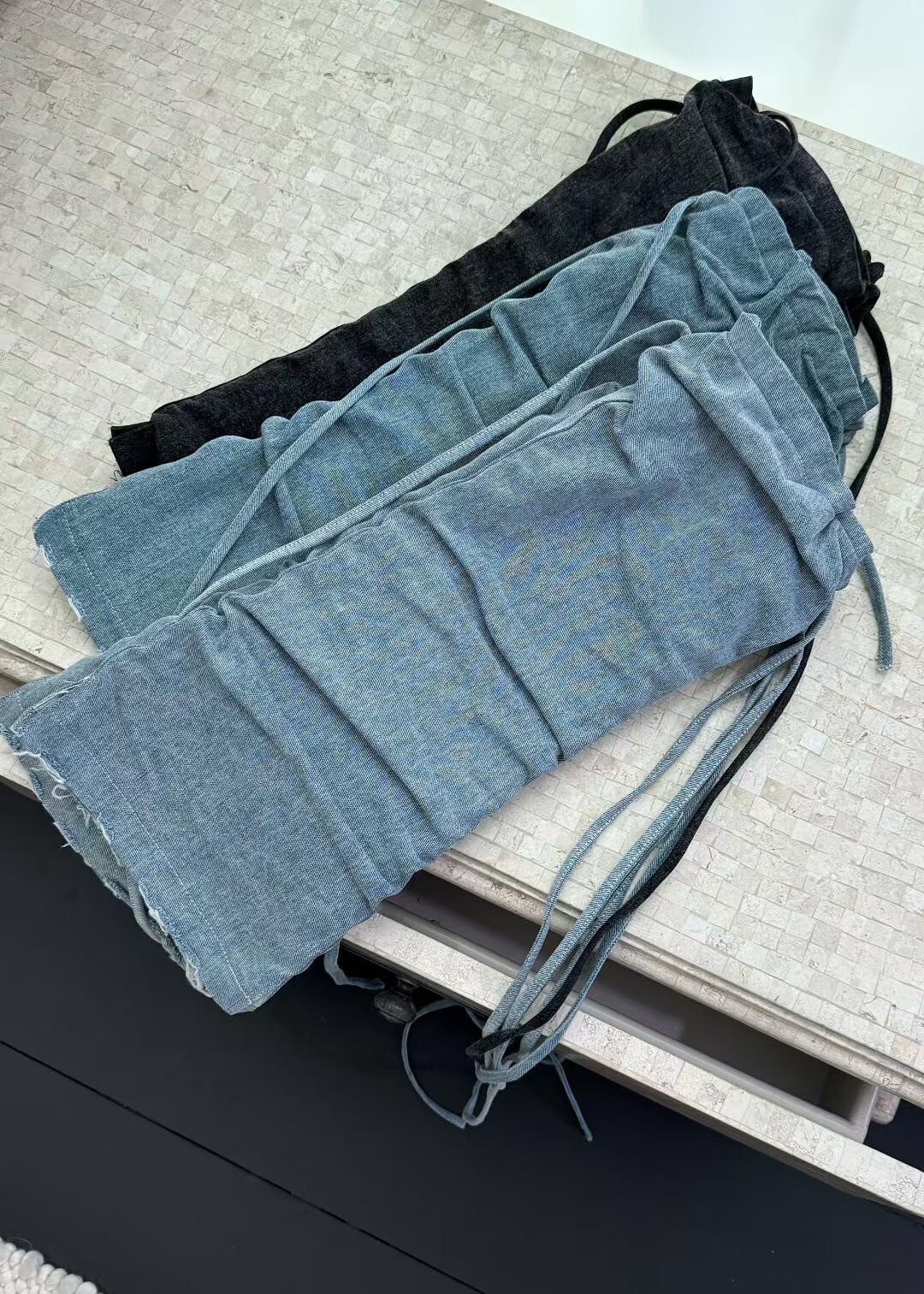 9501牛仔綁帶襪套 靴套