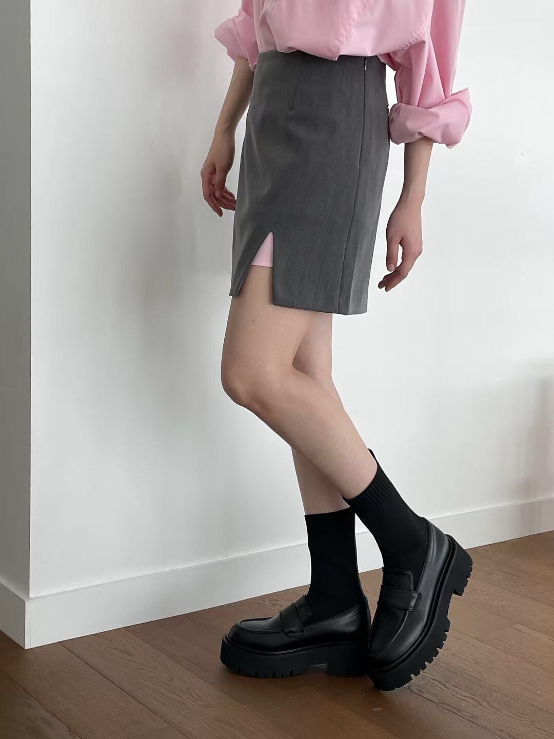 321黑色襪子短靴
