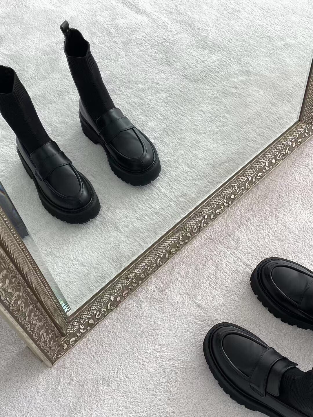 321黑色襪子短靴