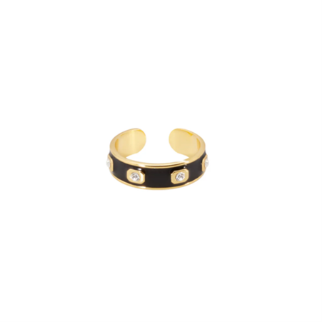 1BU1003-017 [BANGLEUP] GEM Ring Carbon Black #BUP22-GES-BAG04 (A-K11-E)