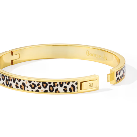 1BU0407-149 [BANGLEUP] Tina Leopard Bracelet  Sand White #BUP16-TIN-B0703/BUP22-TIN-B0703 (EU)