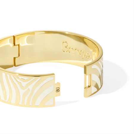 1BU0407-171 [BANGLEUP] Zebra Bracelet Sand White #BUP19-ZEB-BFA03 (EU)
