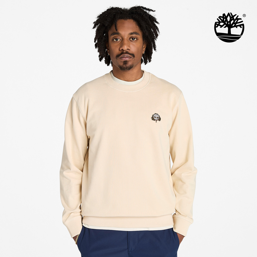 Timberland - 男裝Tree Logo Patch Crewneck Sweatshirt 休閒圓領長袖上衣 TB0A6NDBEFL1