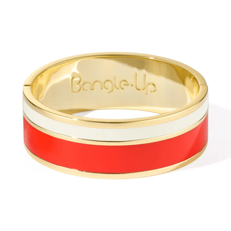 1BU0407-167 [BANGLEUP] Vaporetto Bracelet Orange Tangerine/Sand White #BUP07-VAP-BFA8003/BUP09-VAP-BFA80 (EU)
