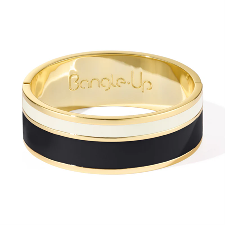 1BU0407-163 [BANGLEUP] Vaporetto Bracelet Black / White Sand #BUP20-VAP-BFA04 (EU)