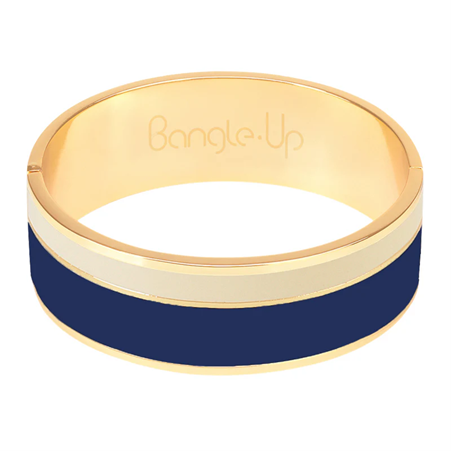 1BU0407-164 [BANGLEUP] Vaporetto Bracelet Navy Blue / Sand White #BUP22-VAP-BFA40 (EU)