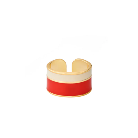 1BU0407-005 [BANGLEUP] Bangle Ring White/Tangerine #BUP20-VAP-BAG80 (EU)