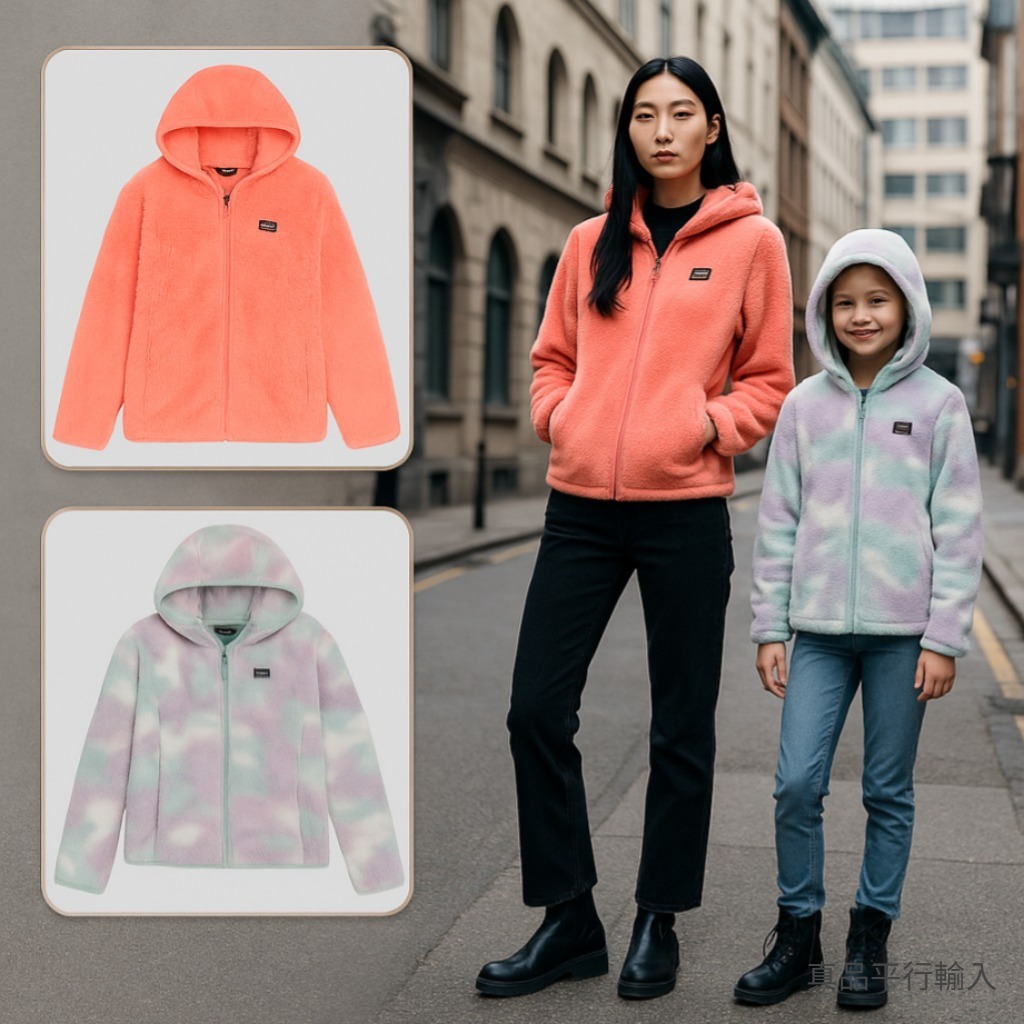 【現貨】Eddie Bauer H100115 女童毛絨拉鏈外套