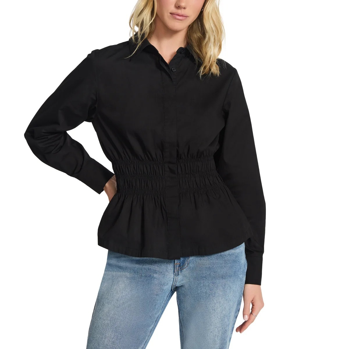 【預購】Steve Madden H100116 女裝修腰襯衫上衣