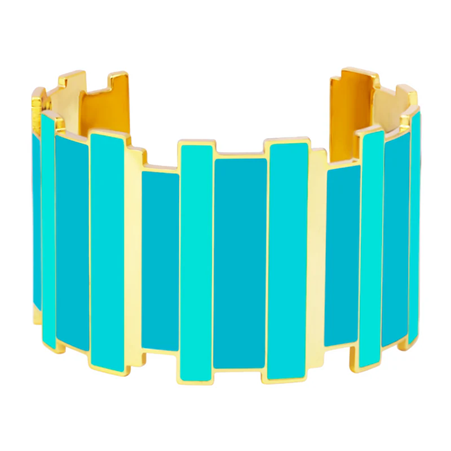 1BU1003-184 [BANGLEUP] Ines Multicolor Cuff Turquoise Blue #BUP21-INM-MAI49 (A-K11-E)