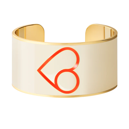 1BU0407-192 [BANGLEUP] Coup De Coeur Bracelet White Sand/Tangerine #BUP19-CDC-MAI79 (EU)