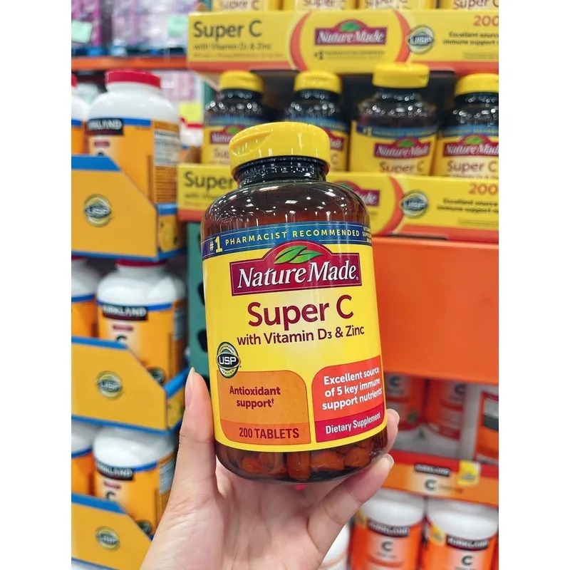 【預購】Nature Made Super C H100168 綜合維他命C 200粒