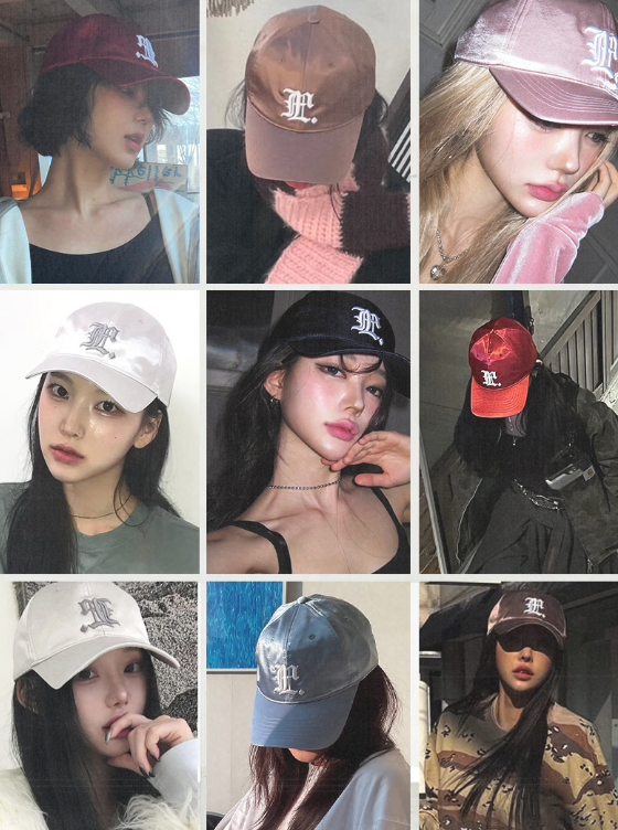 【現貨】LMC GOTHIC SATIN 6PANEL CAP 緞面棒球帽 Jennie同款 緞面 歌德字 老帽 棒球帽 鴨舌帽