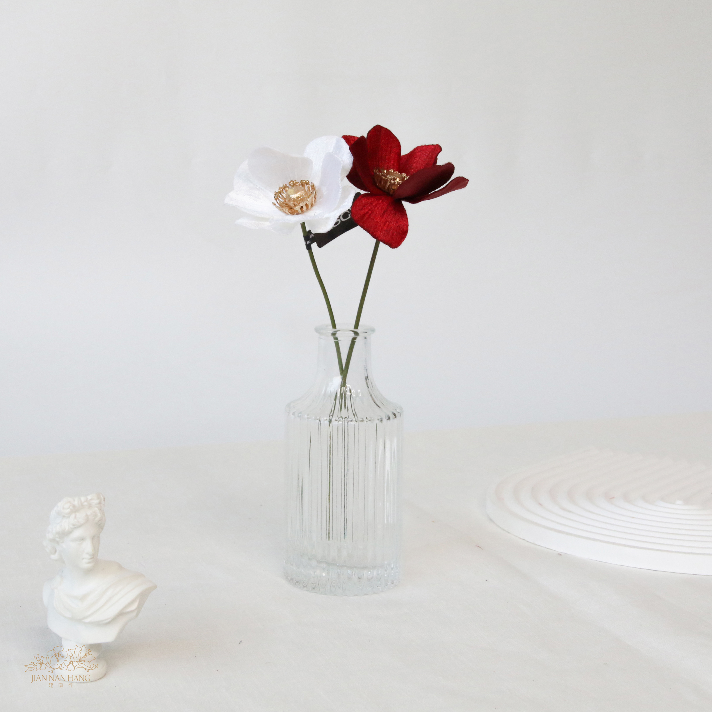 人造花 絲絨海葵 2色