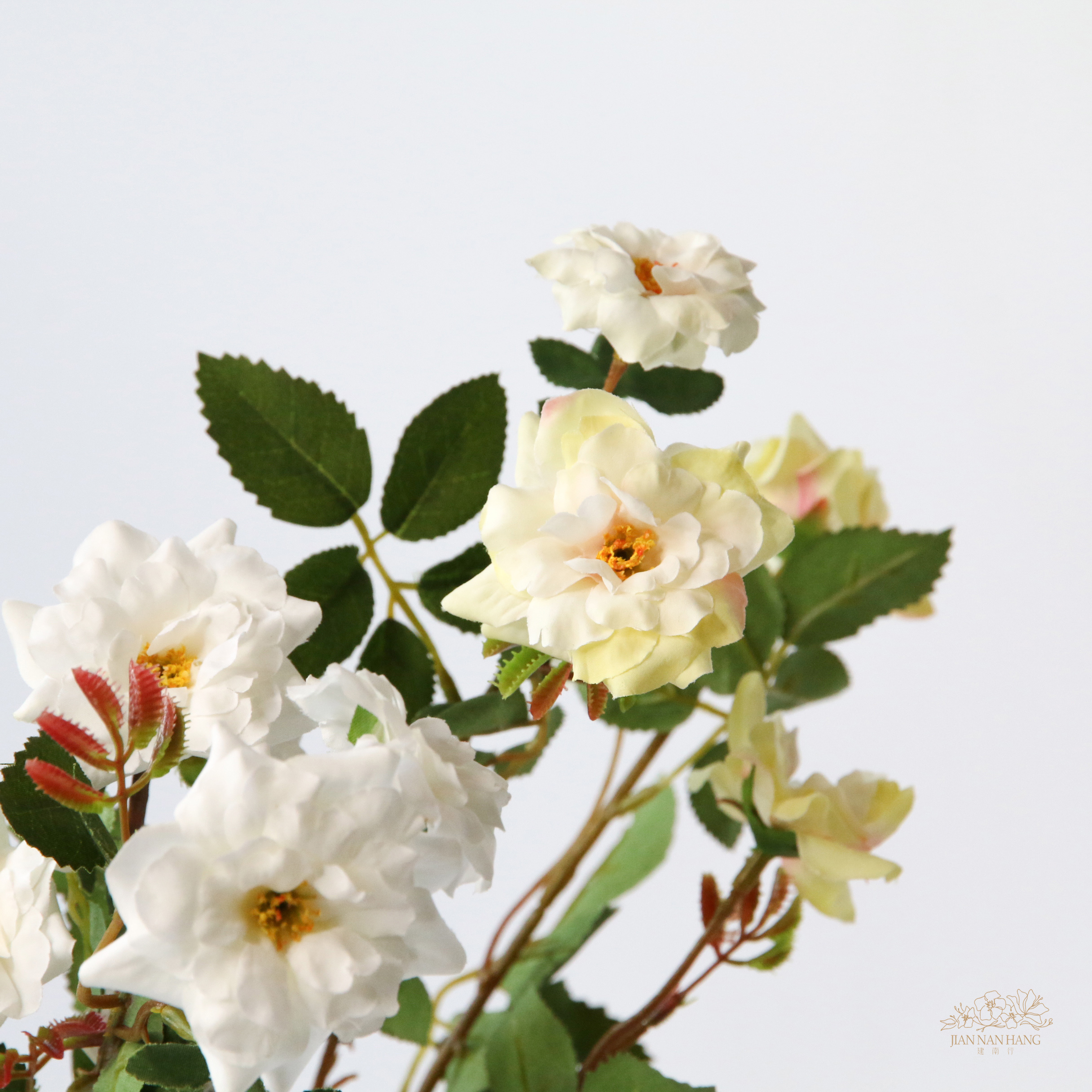 人造花 迷你玫瑰噴霧 3色