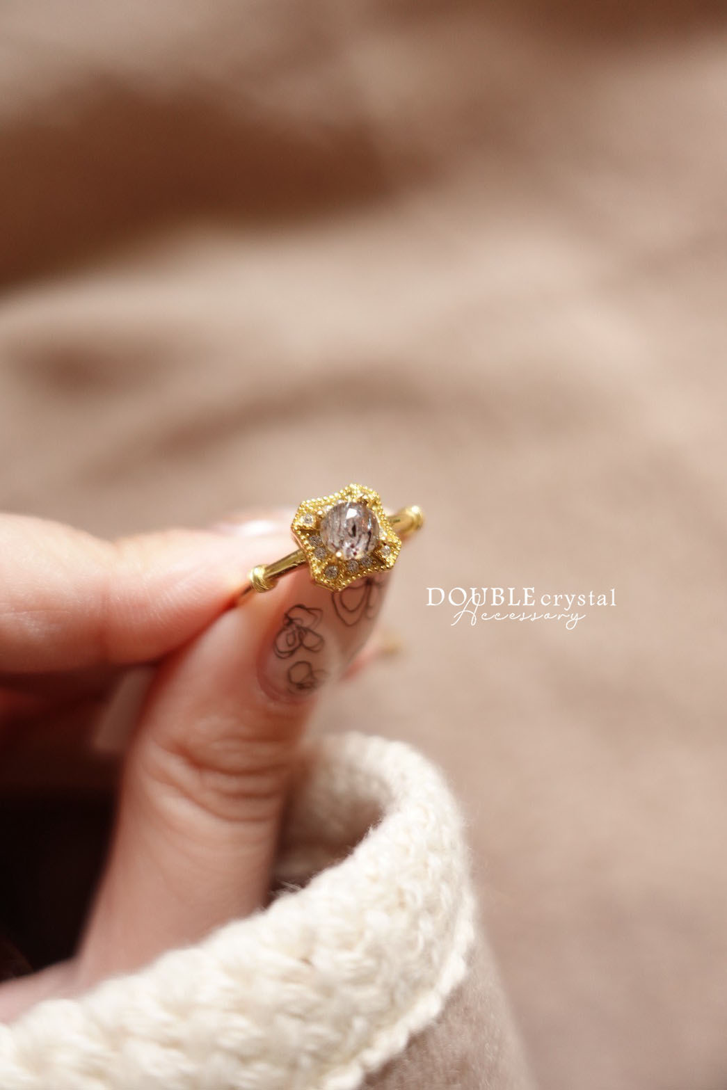 萬能守護超七金色華麗戒指．單品孤品