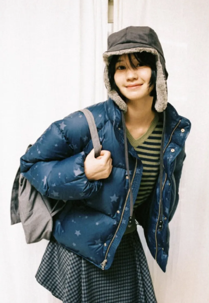 【代購】AEAE STAR PUFFER DOWN JACKET 星星羽絨外套 點點 星星 羽絨 冬天必備 保暖 海軍藍/黑 NAVY/BLACK