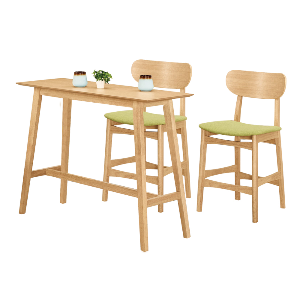 多米4尺吧台桌椅組合/休閒吧檯桌椅組(一桌二椅)