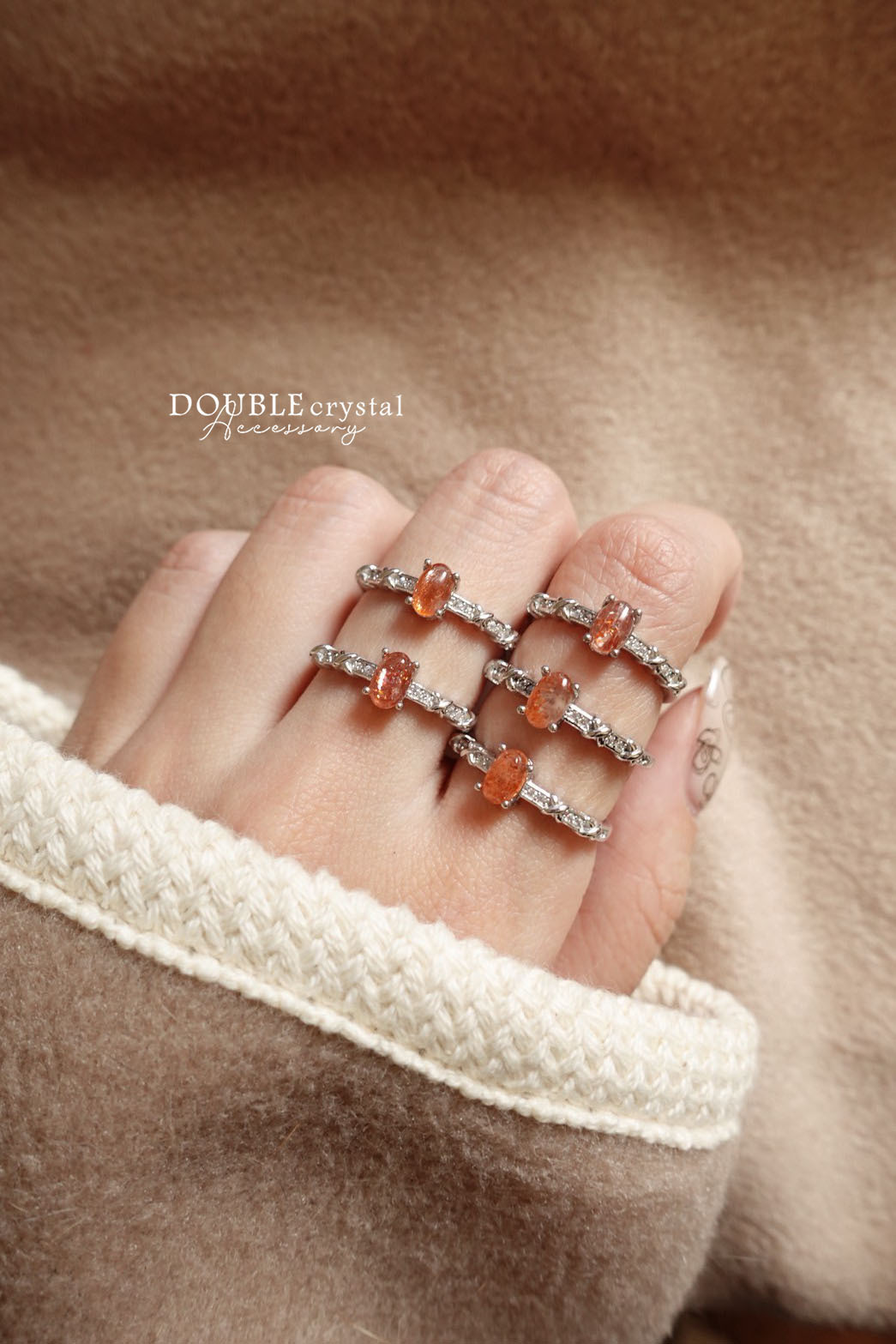 財運爆棚金太陽寶石戒指．