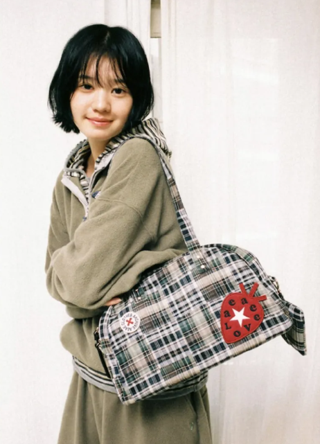 【代購】AEAE EMBROIDERY TOTE BAG 草莓刺繡托特包 通勤包 肩背包 星星 格紋 草莓 托特包 復古