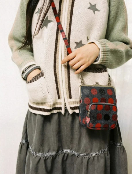 【代購】AEAE MINI POCKET 2WAY BAG 點點兩用口金包 肩背 斜背 側背 兩用 口金包 點點