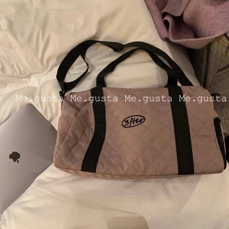 Me.gusta｜3fter✨菱格紋加厚健身包/行李袋