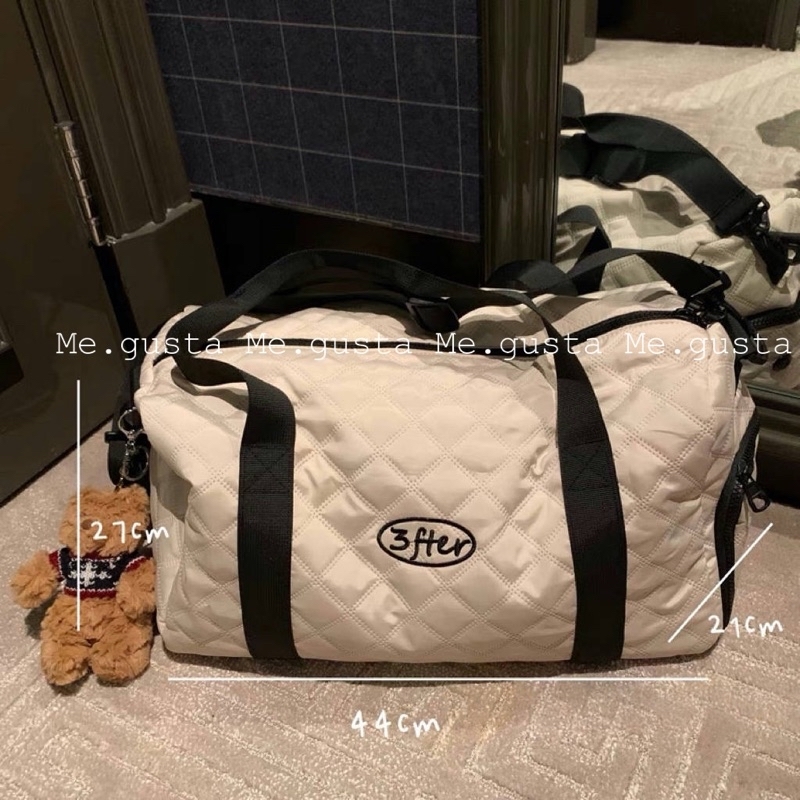 Me.gusta｜3fter✨菱格紋加厚健身包/行李袋