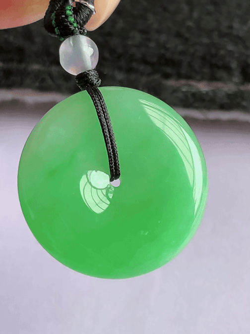 920553 翡翠綠平安扣 (24.3mm直徑)