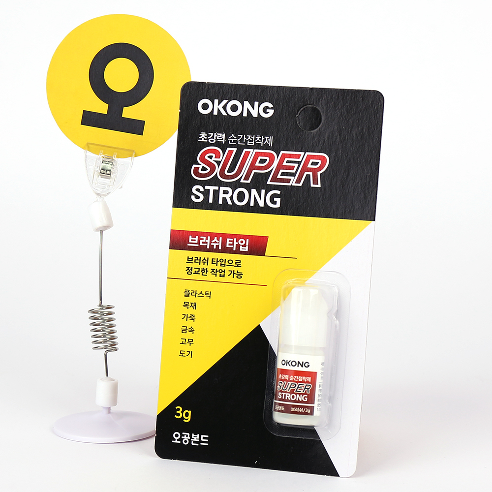 (預購商品 10/6收單) 韓國OKONG 刷頭型超強黏合瞬間膠-3g
