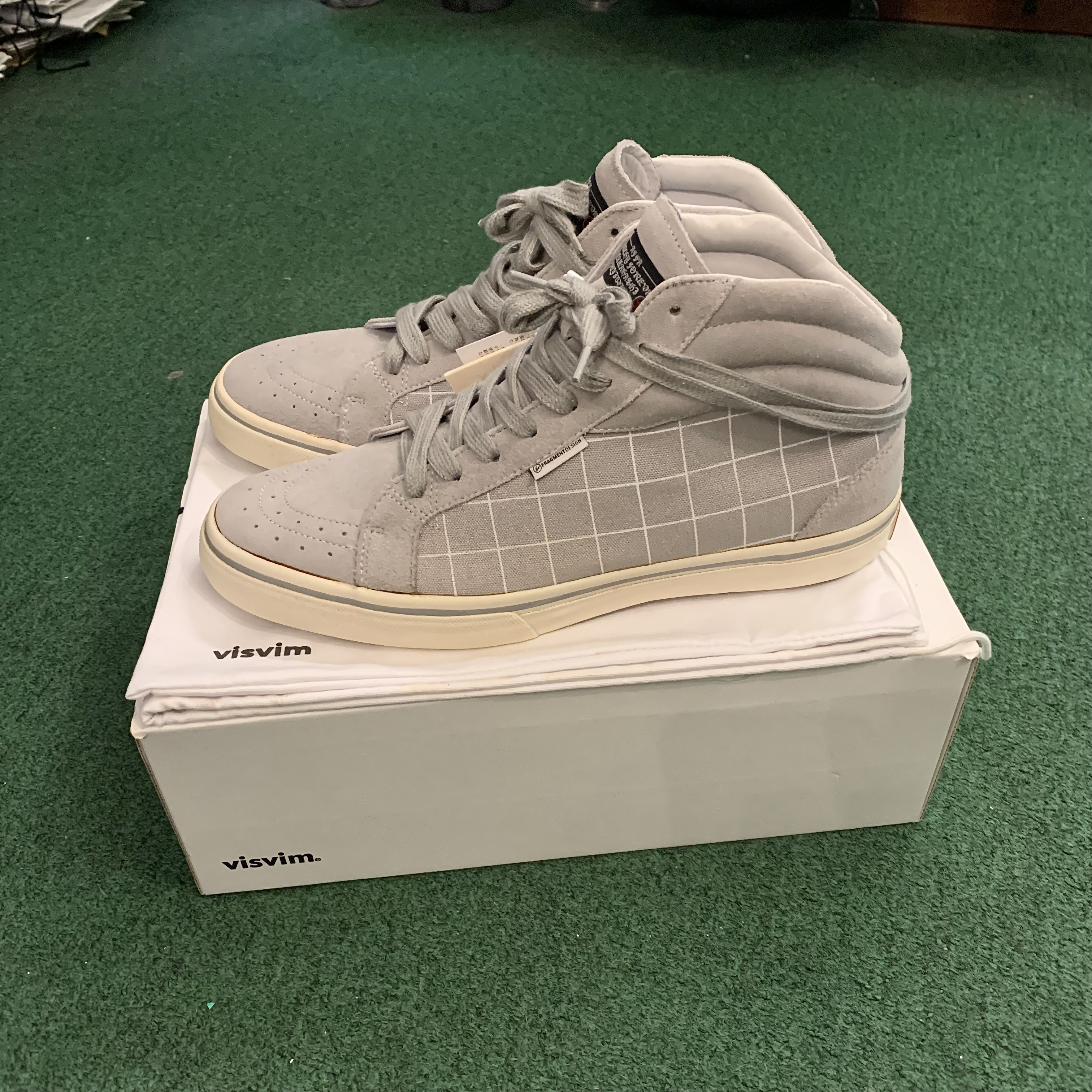 最後價格LAST PRICE: VISVIM x UNDERCOVER AFFA x FRAGMENT DESIGN LOGAN SHOES - ICE GREY SIZE 10 IN STOCK NOW (現貨發售中)