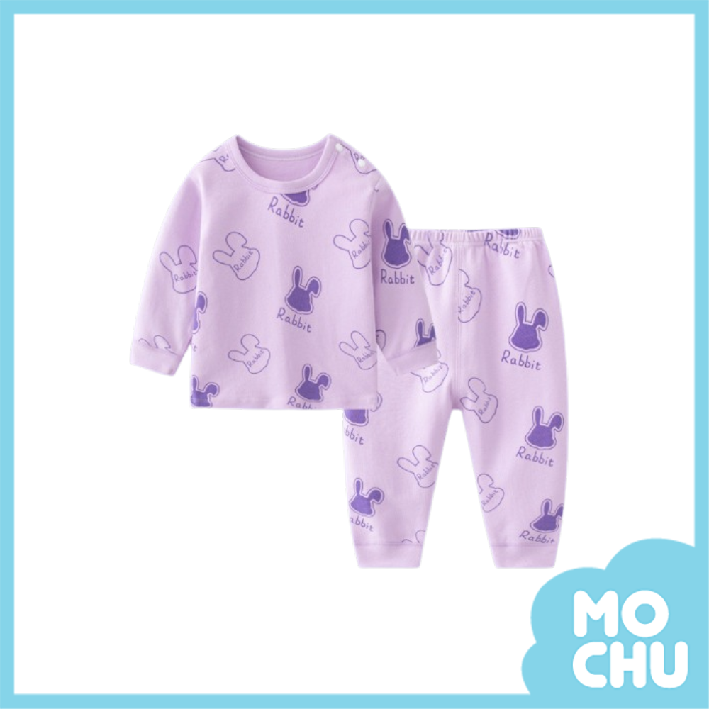 香芋紫兔頭長袖家居服套裝