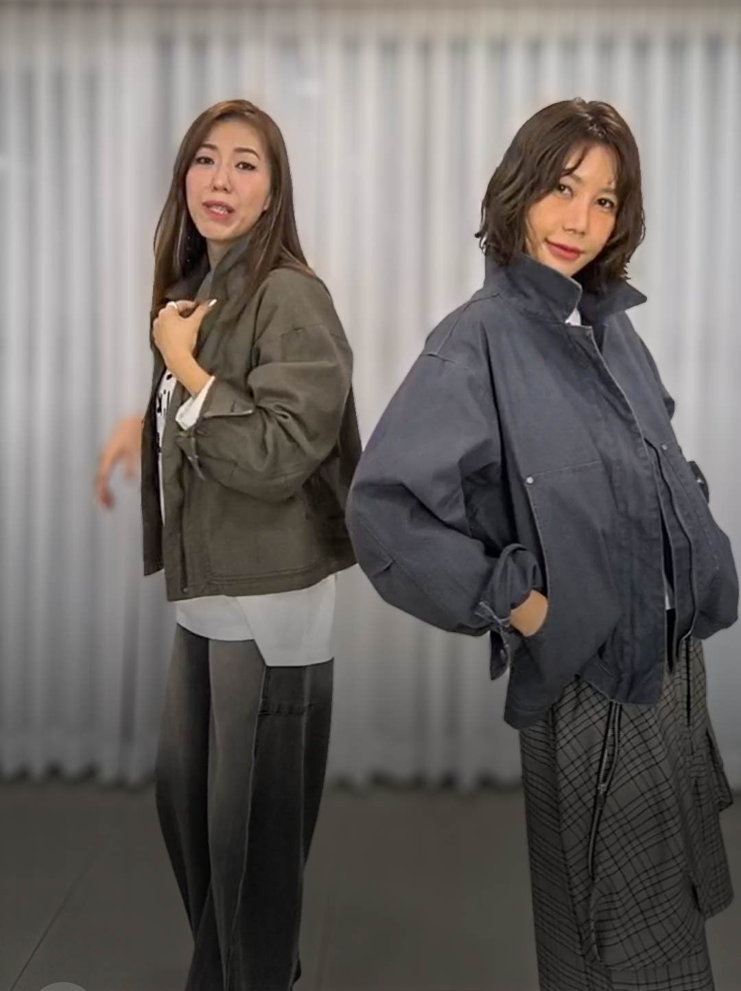🥰K2845  ▶️牛仔拉鍊外套 👉B:130cm L:53cm