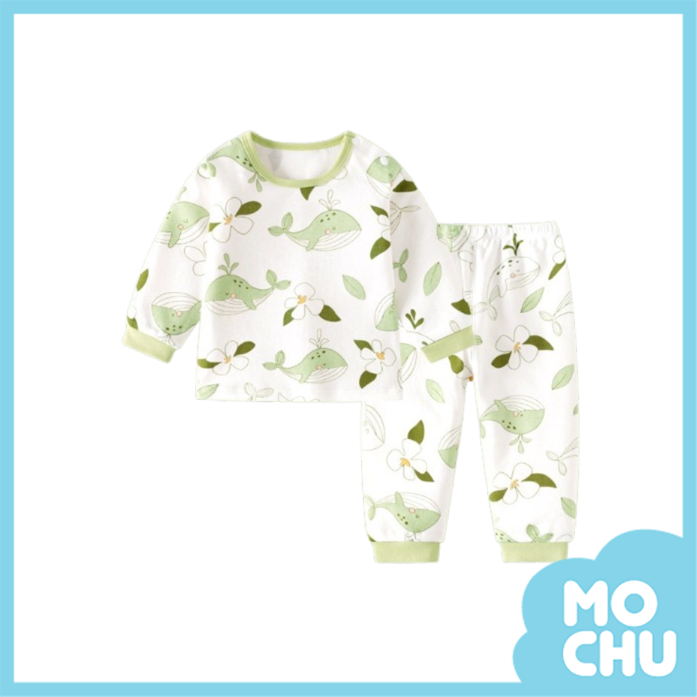 小鯨魚長袖家居服套裝