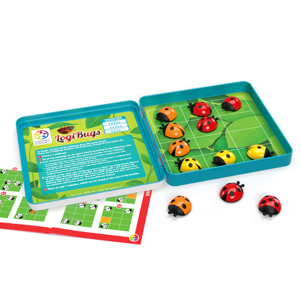 【SMART GAMES】磁力遊戲盒-瓢蟲連線