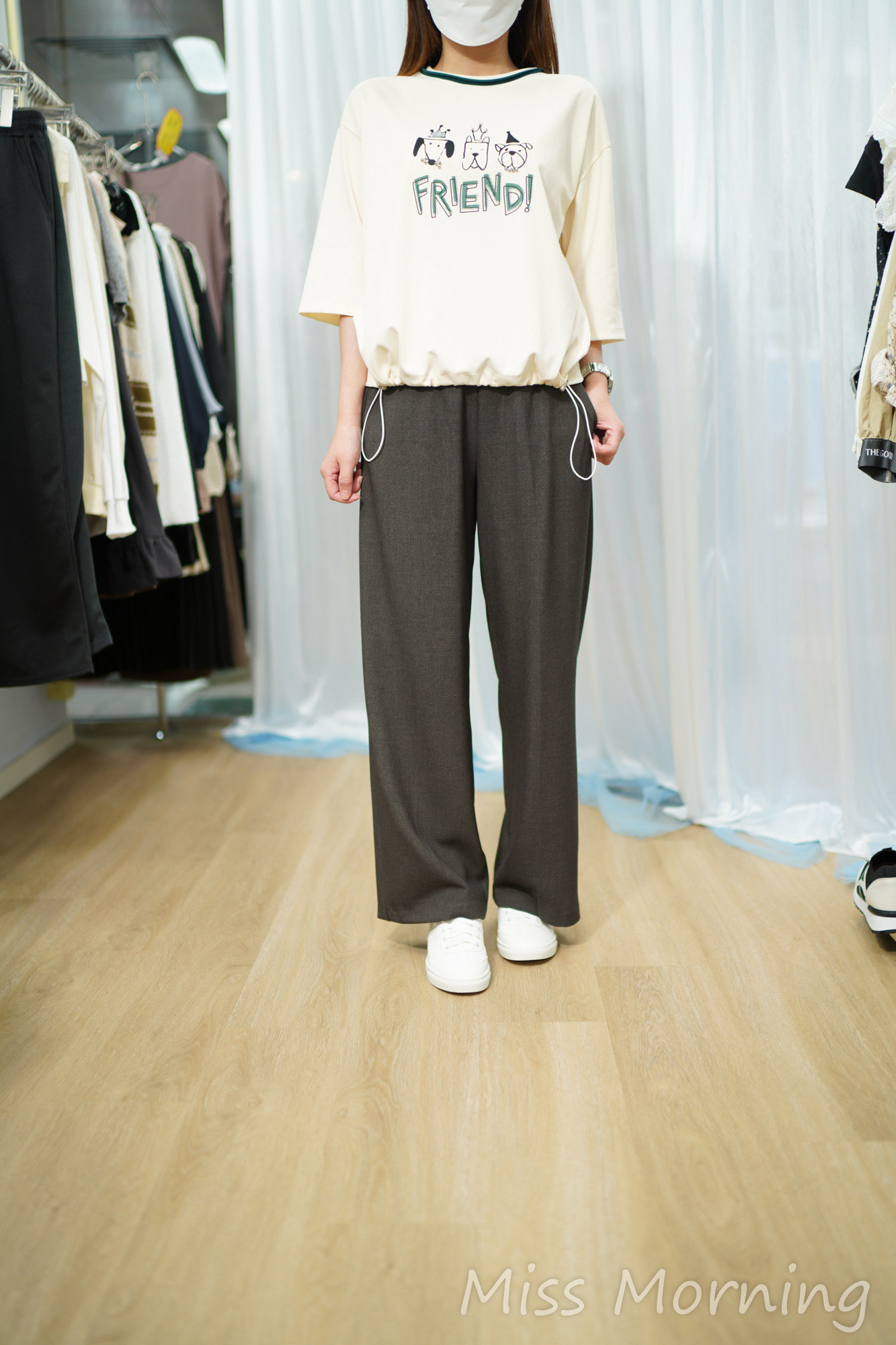 靚棉小狗中袖款上衣(14820)