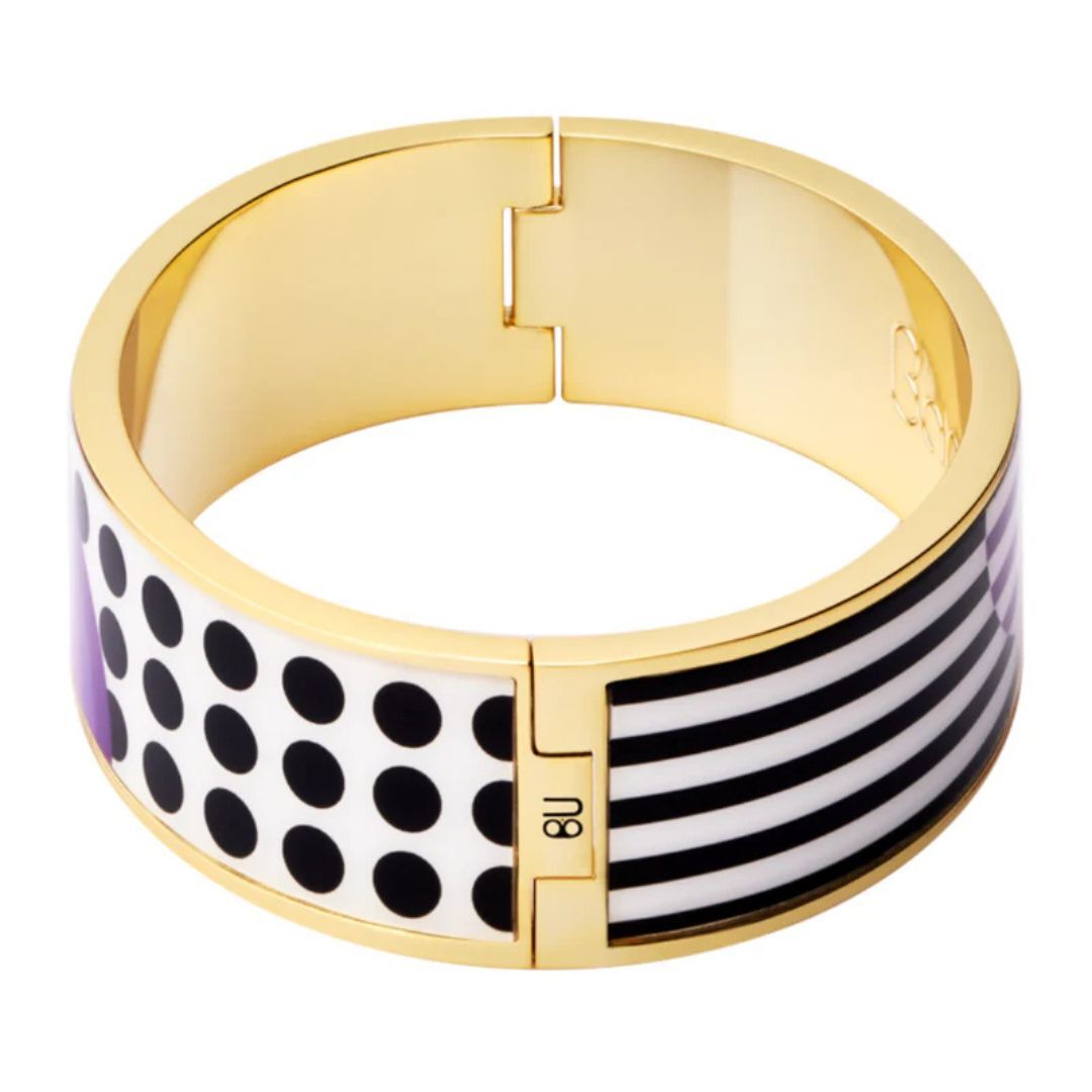 1BU0407-169 [BANGLEUP] DOTS Bracelet Deep Purple #BUP20-DOT-BFA65 (EU)