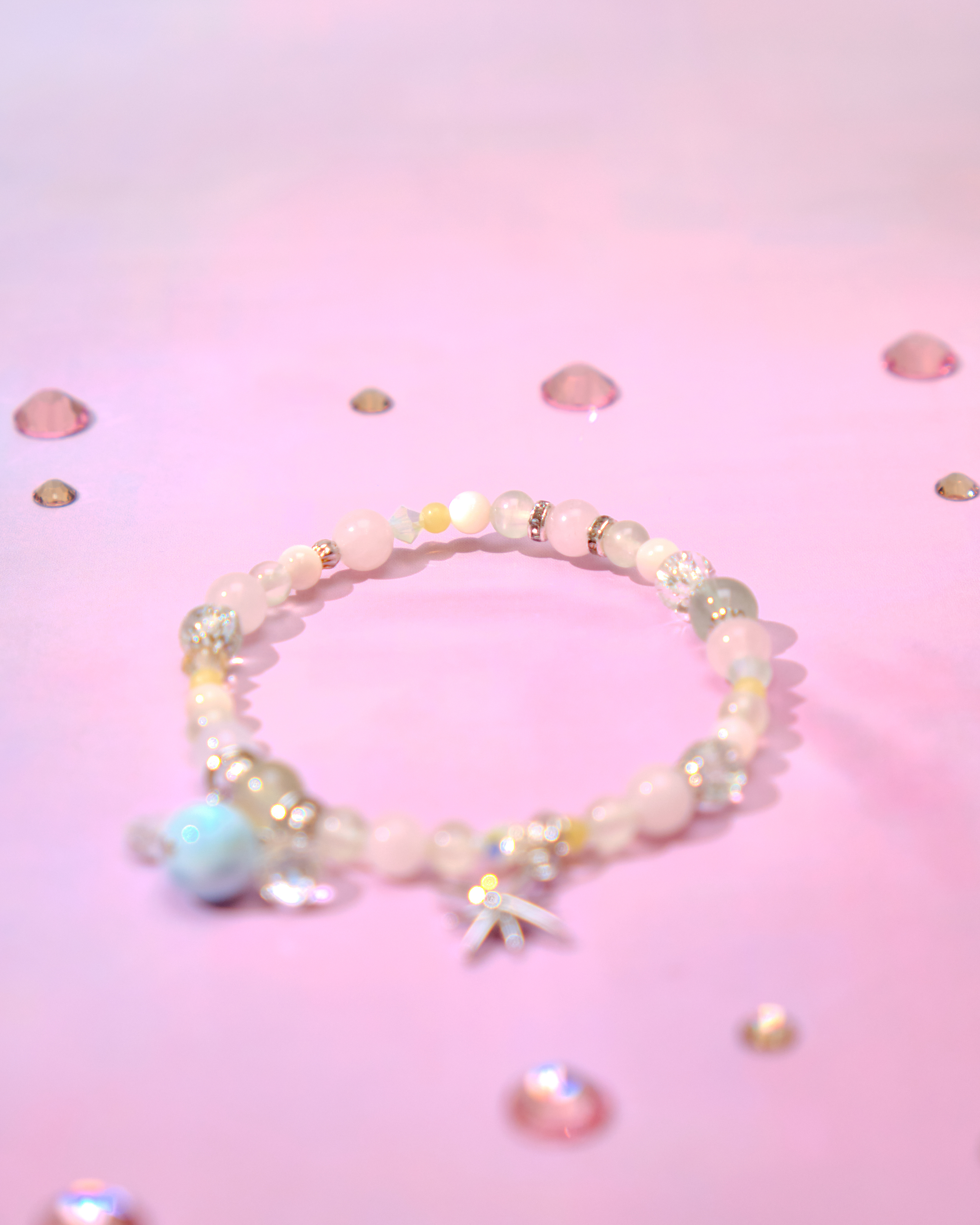 12785 糖果調色盤天然水晶手鏈