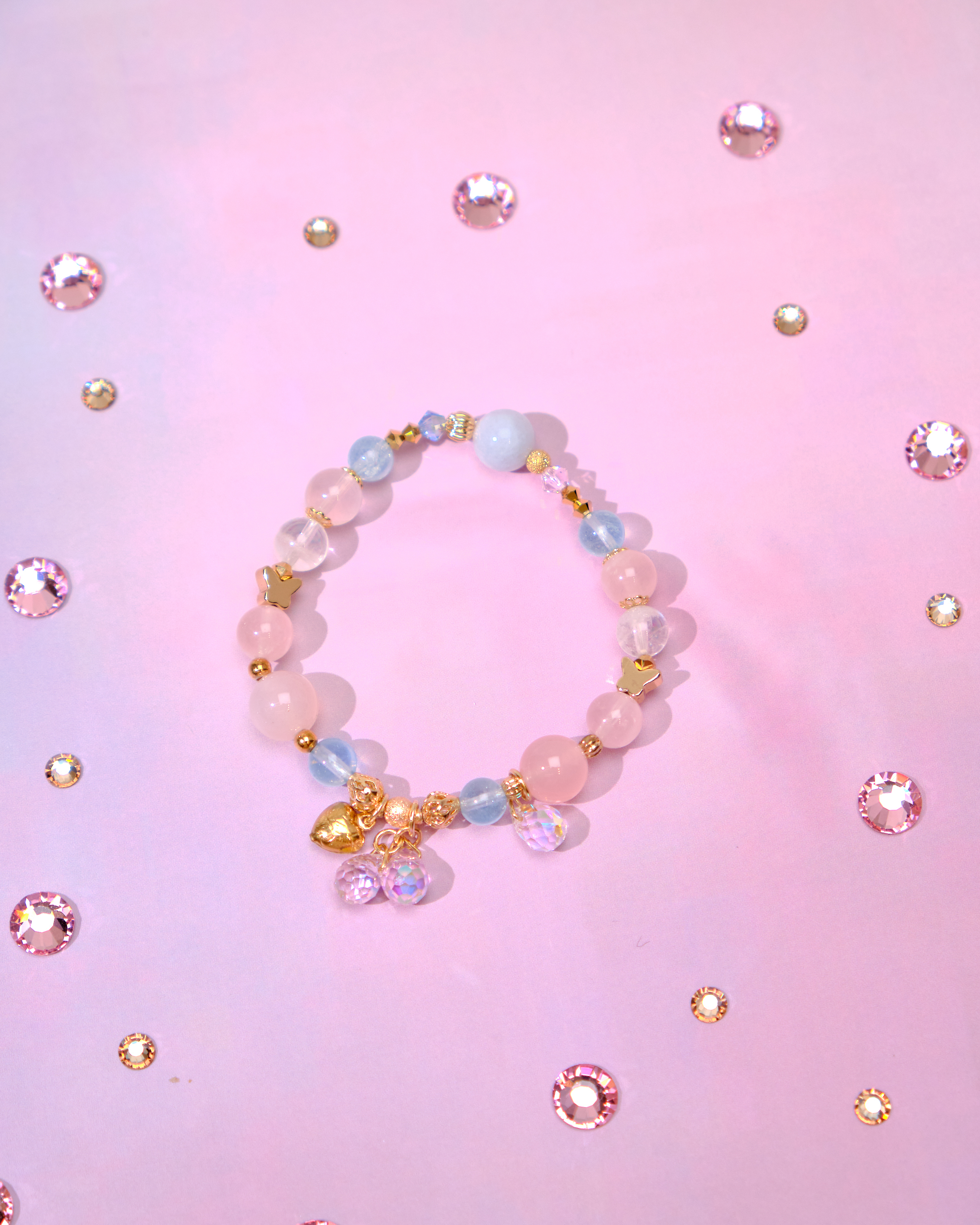 12784 糖果調色盤天然水晶手鏈