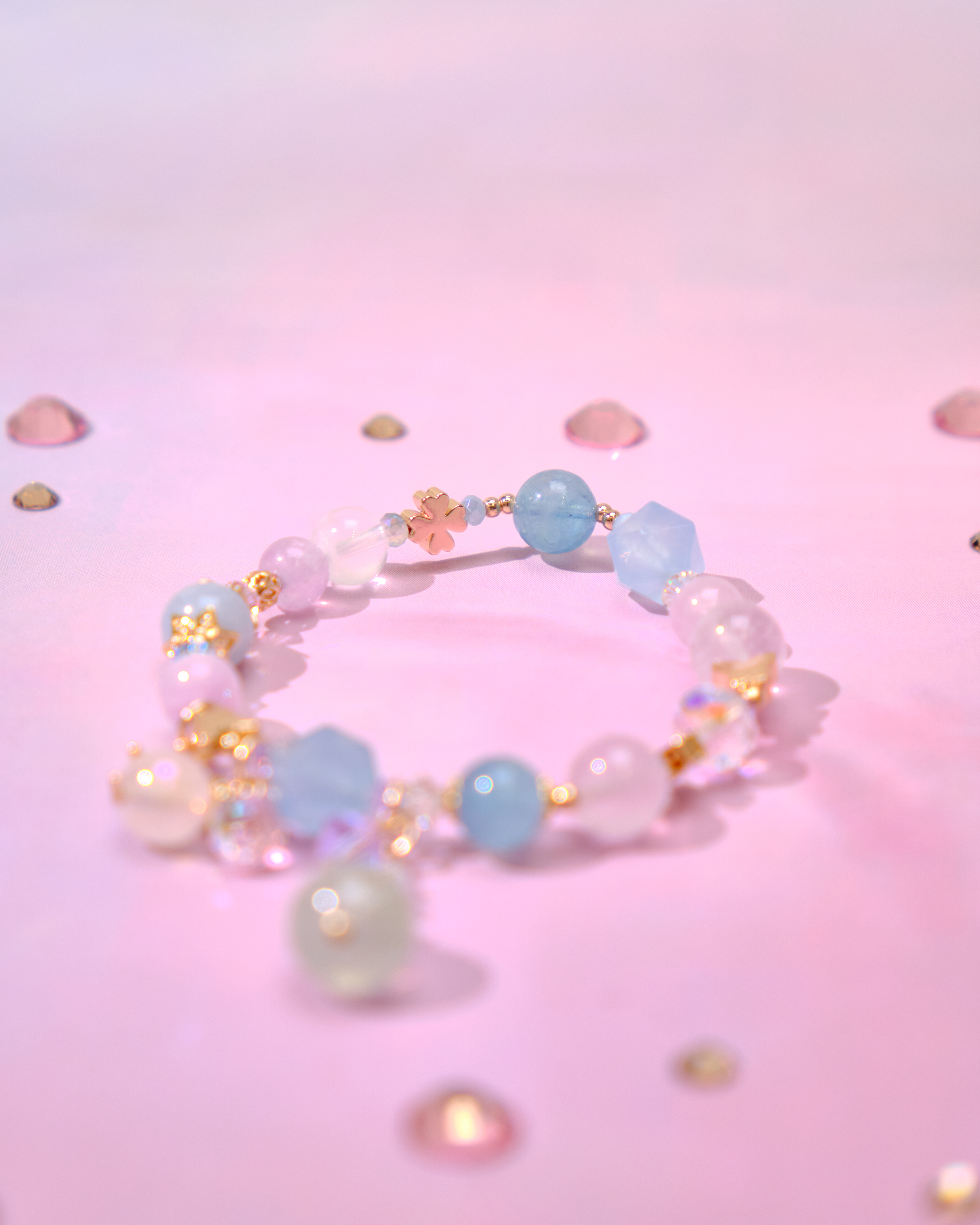 12783 糖果調色盤天然水晶手鏈