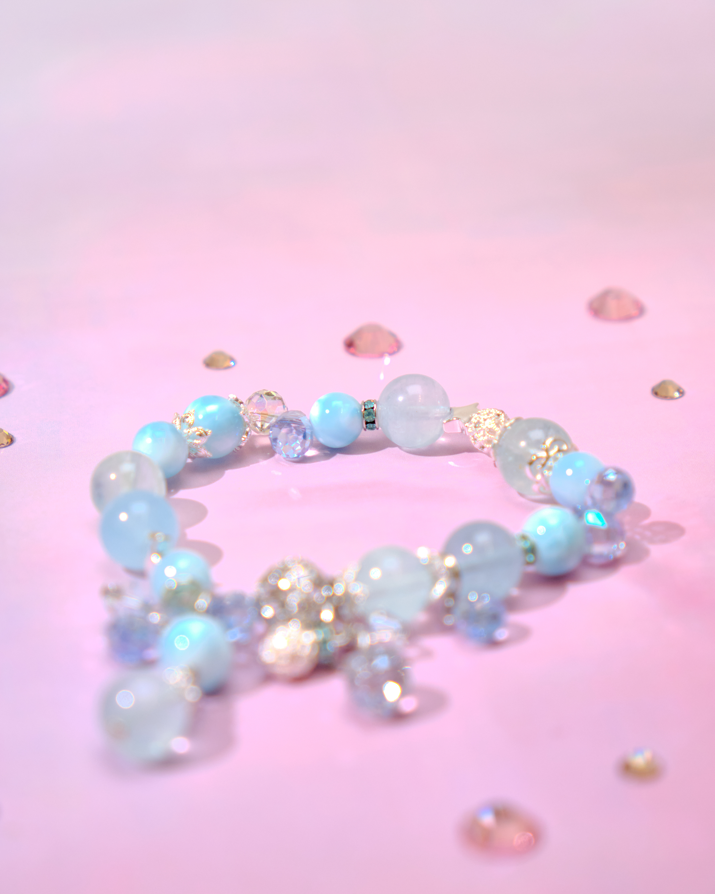 12782 糖果調色盤天然水晶手鏈