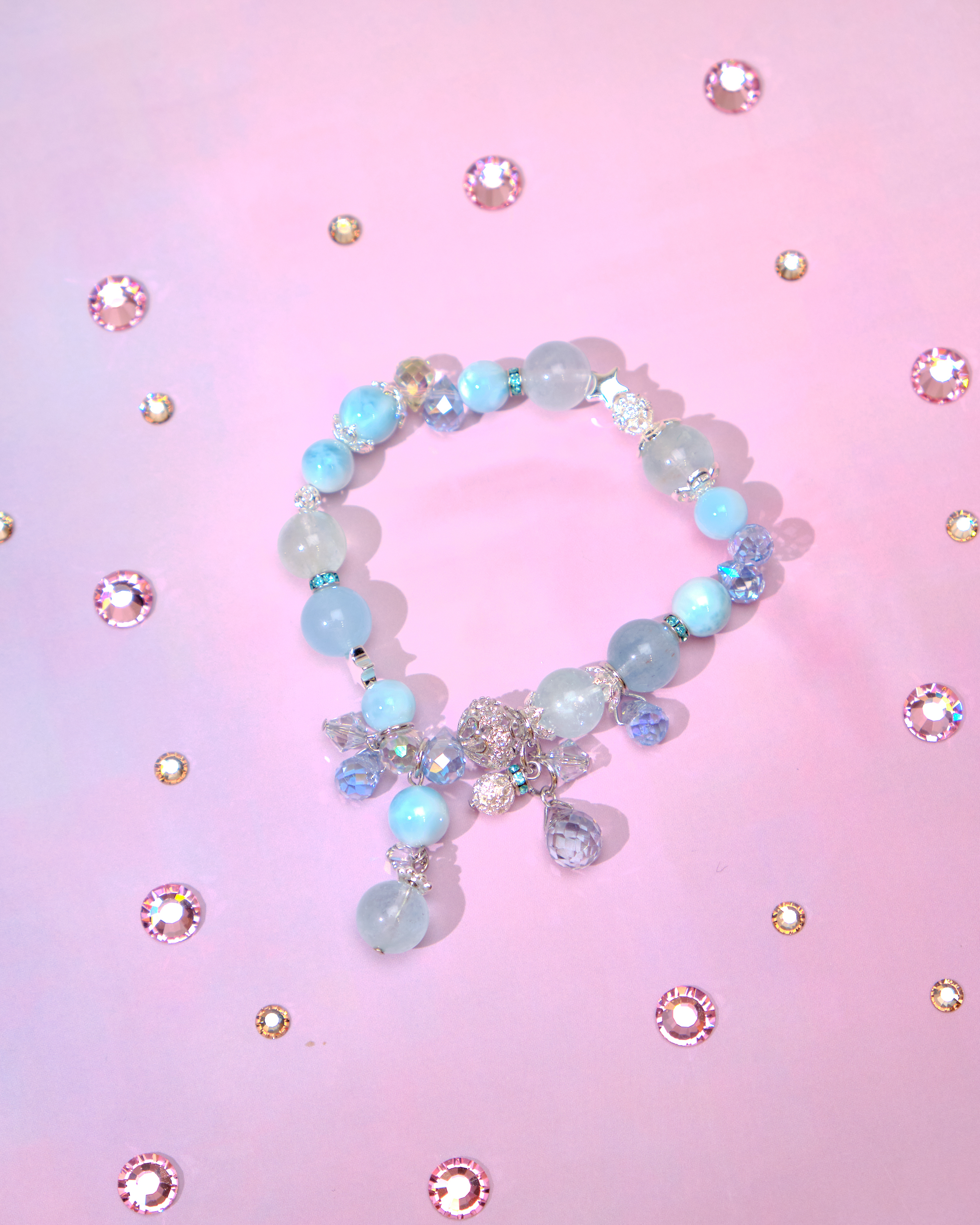 12782 糖果調色盤天然水晶手鏈