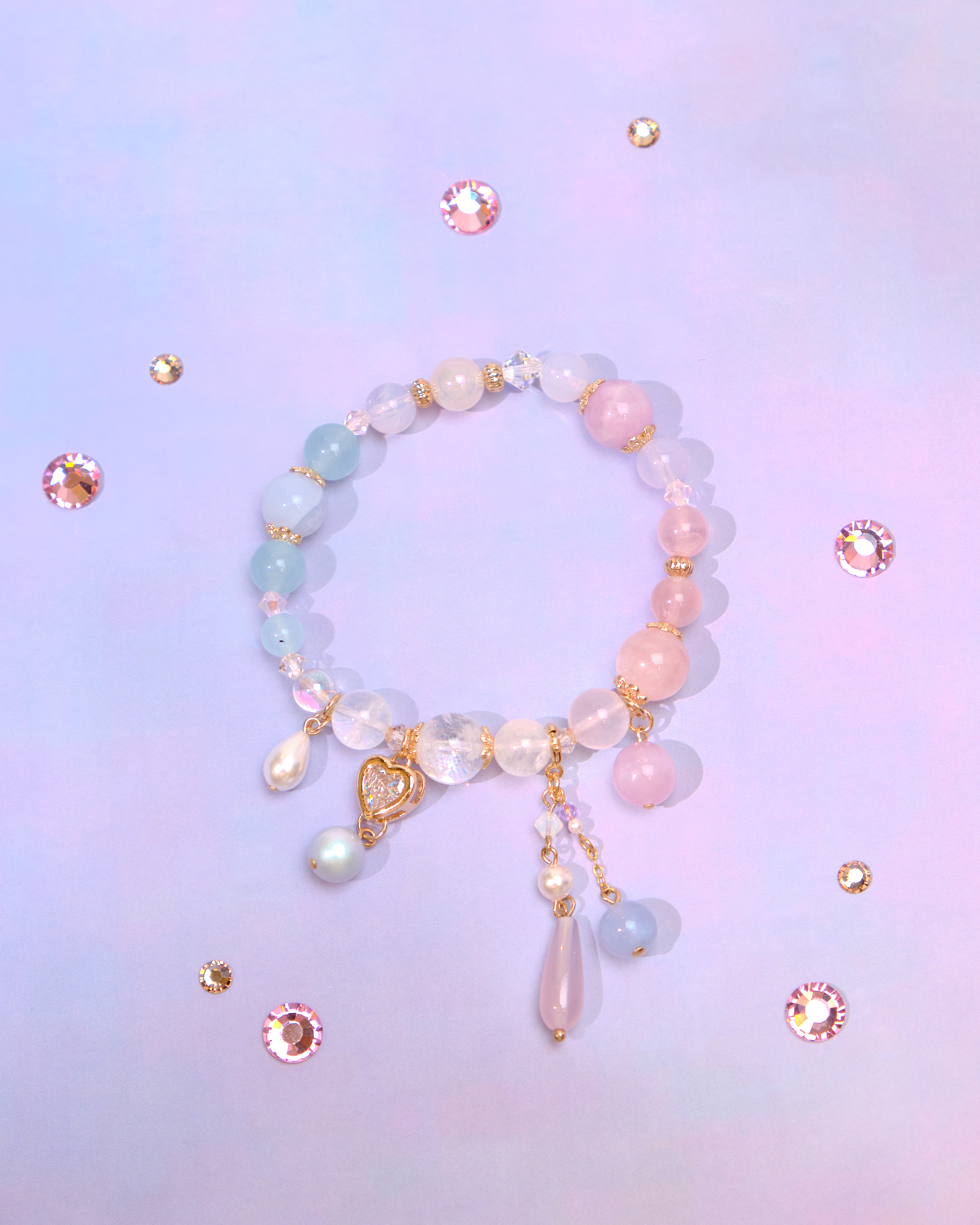 12780 Candy Palette Natural Quartz Bracelet