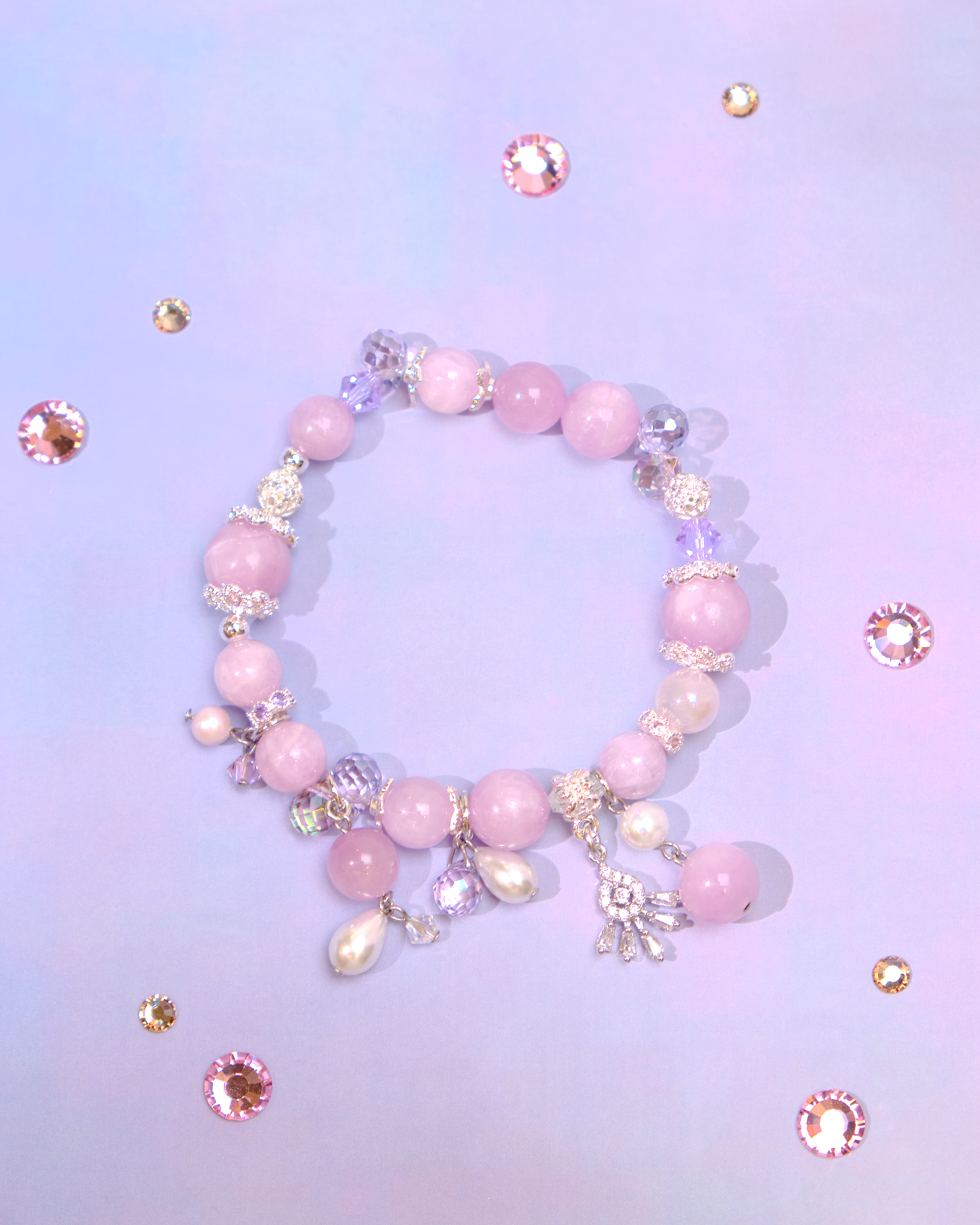 12779 糖果調色盤天然水晶手鏈